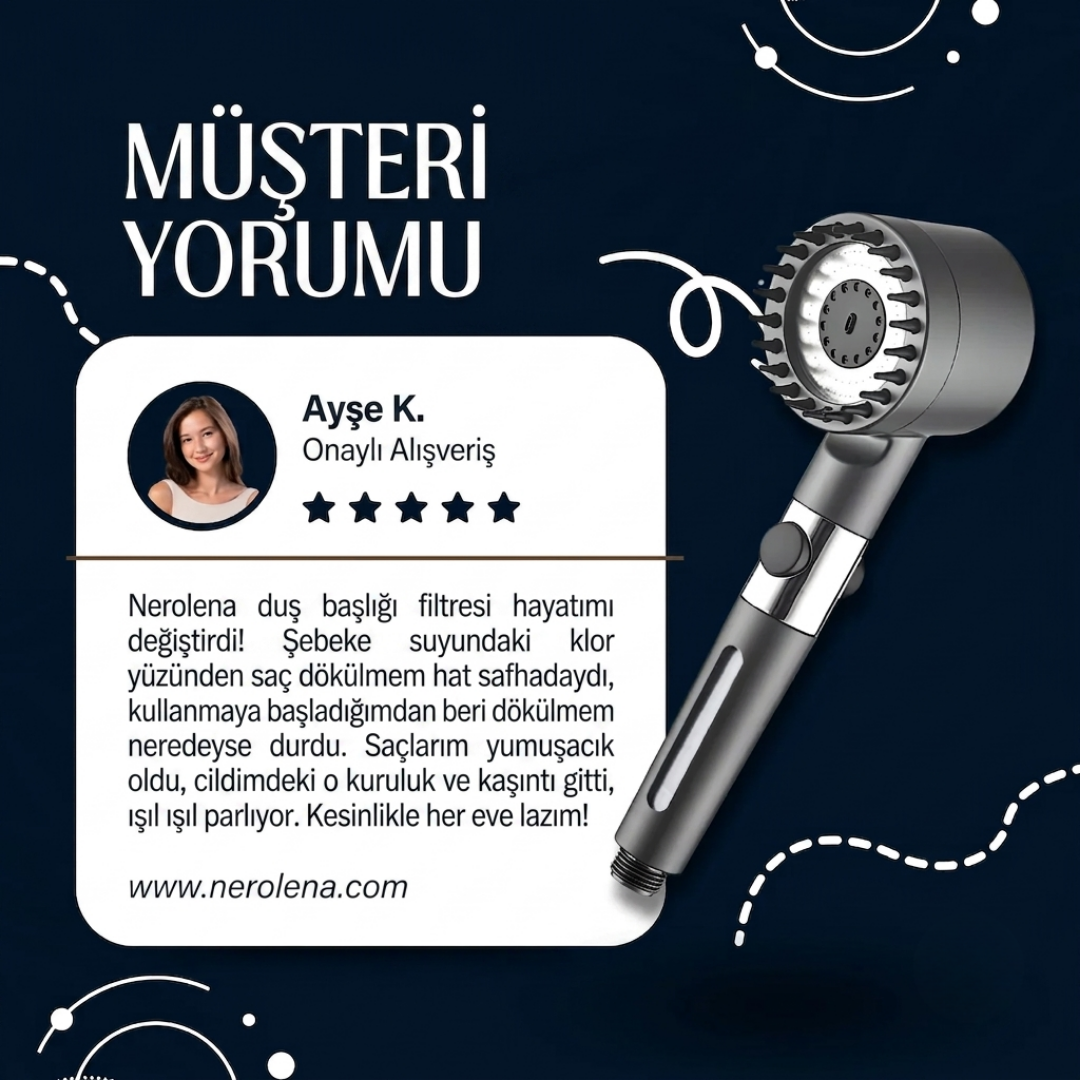 Nerolena Filtreli Duş Başlığı